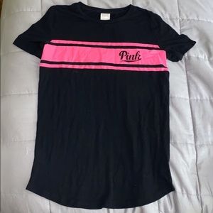 Pink Striped Lounge Tee